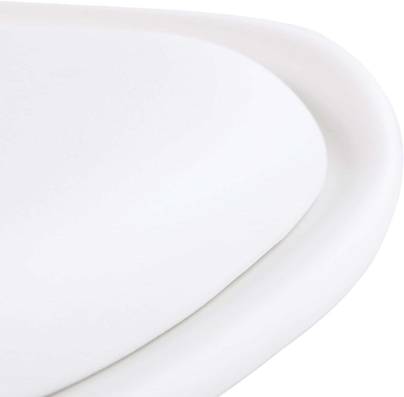 H.J WeDoo - Lot de 2 chaises scandinaves, bois hêtre, assise rembourrée, style nordique, blanc