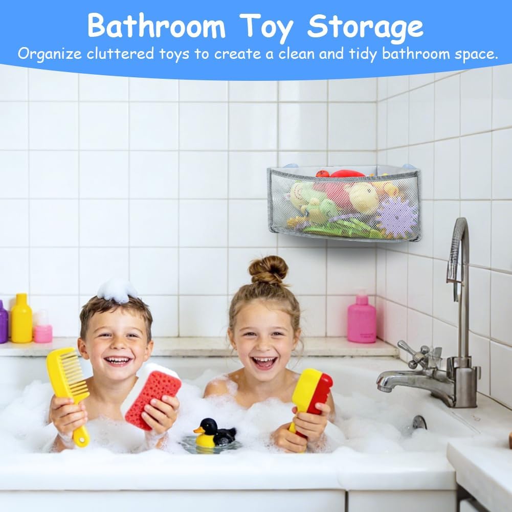 Sac de rangement jouet - filet baignoire - séchage rapide, sans perçage