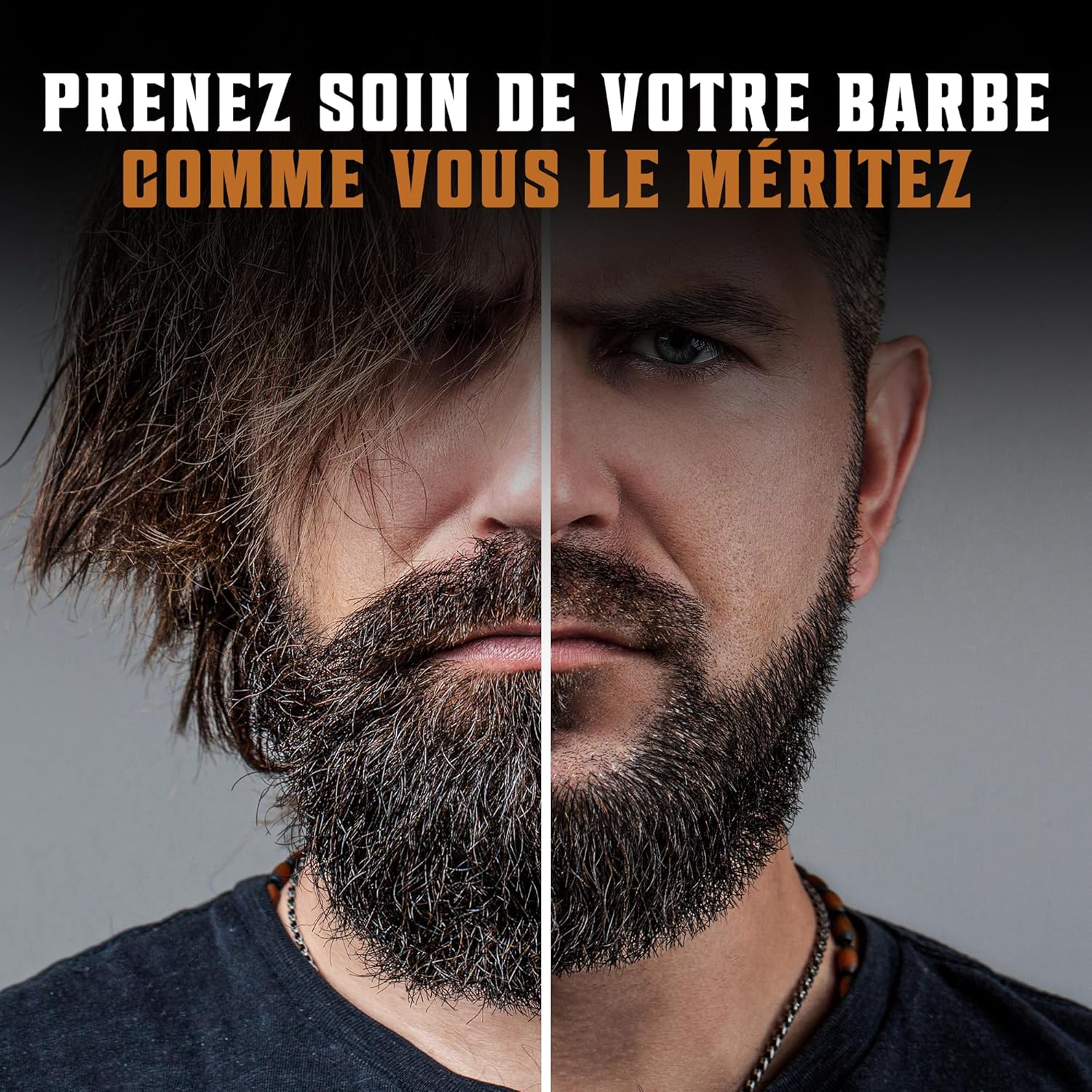 Viking - Brosse à barbe série naturelle - poils sanglier, peigne bois, pochette velours