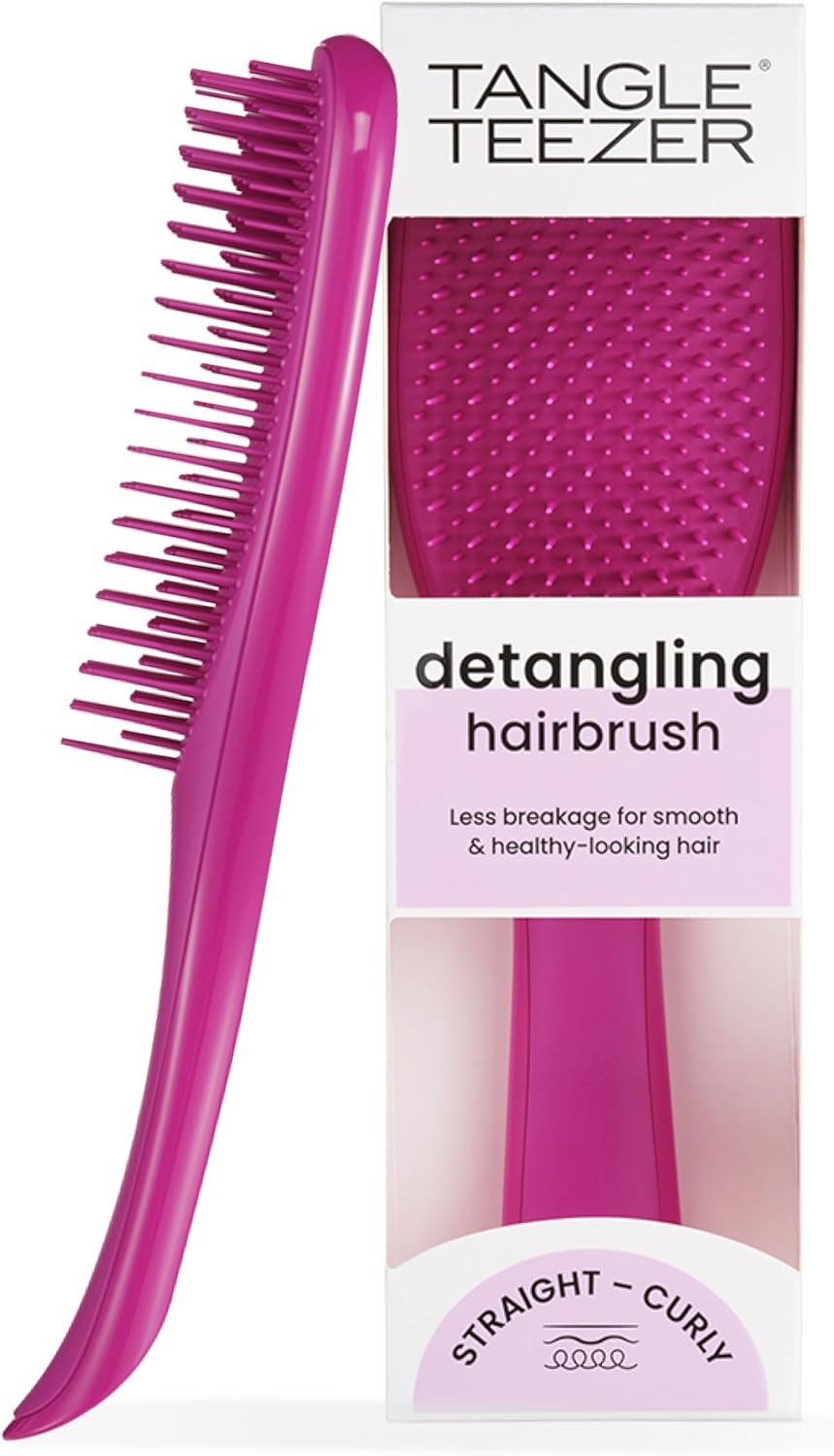 Tangle Teezer - Ultimate Detangler - démêlante, cheveux secs/mouillés, picots 2 niveaux, réduit casse, rose
