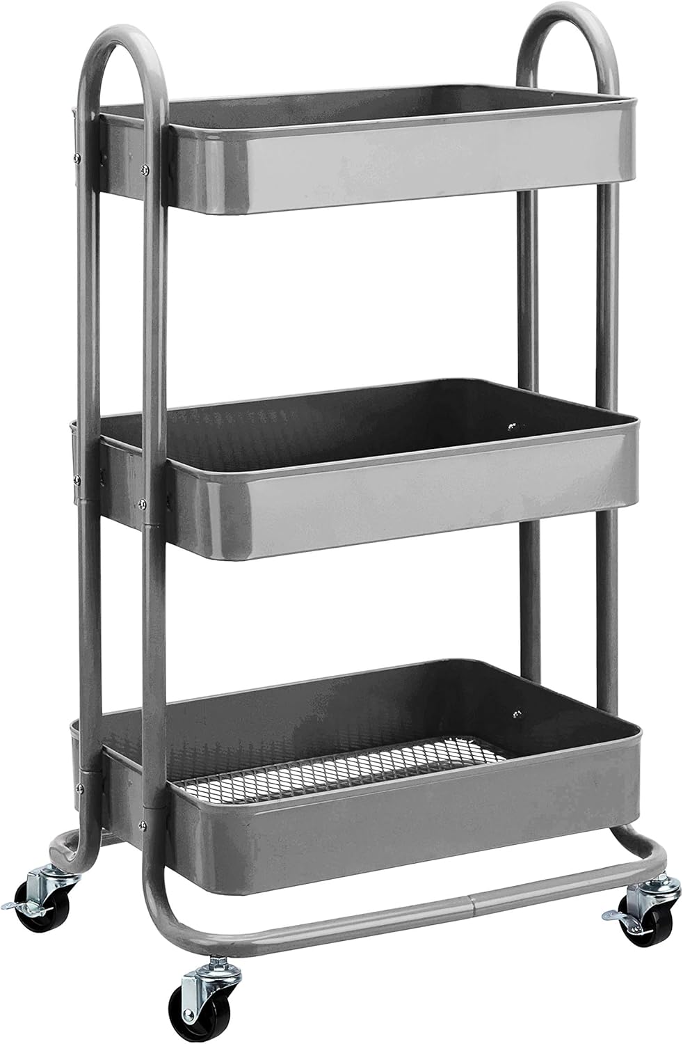 maxideelz Basics - Chariot 3 niveaux - 43x23x86 cm - Roulettes, gris anthracite