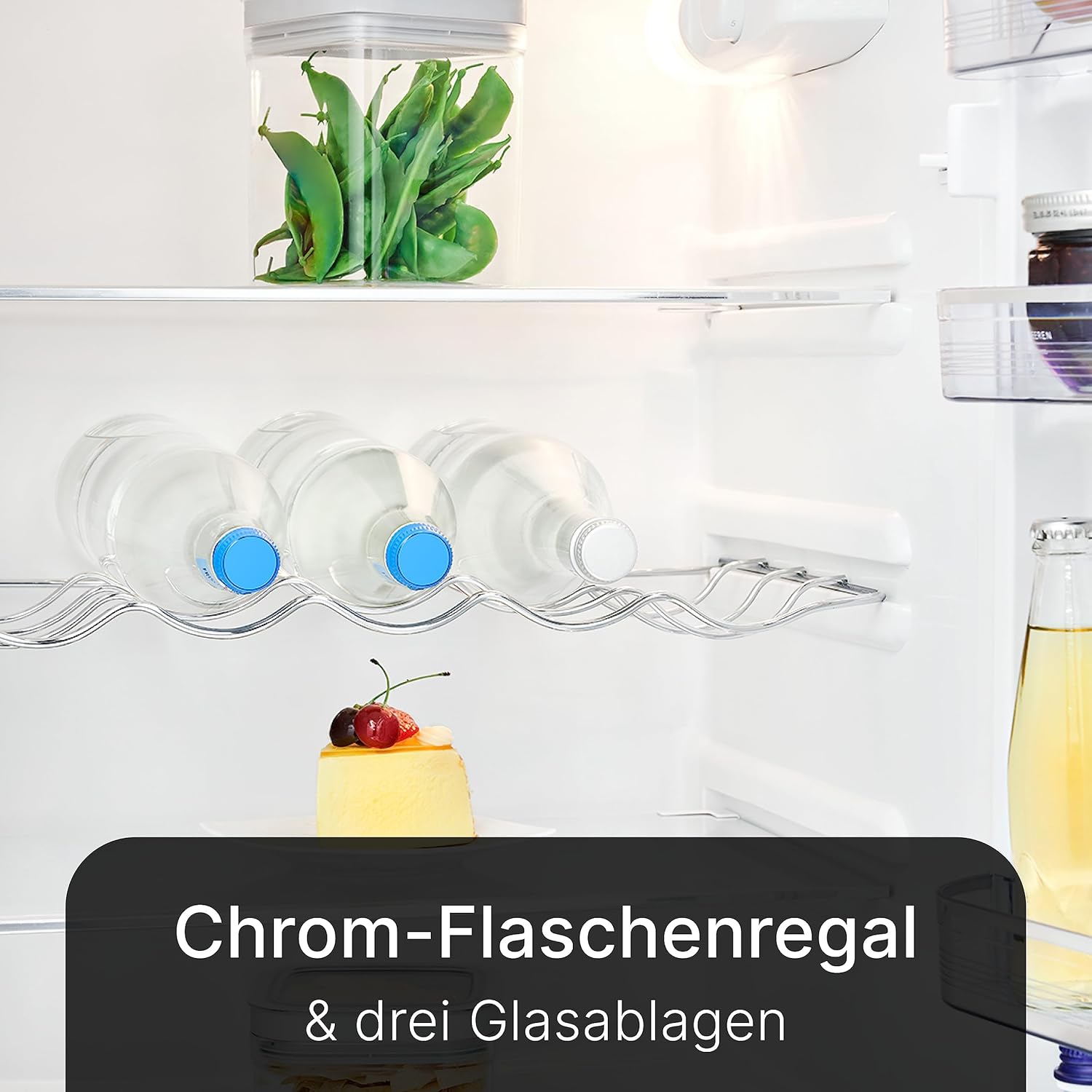 Bomann - DTR 353 - réfrigérateur-congélateur, 208L, noir/argent, E, DTR353