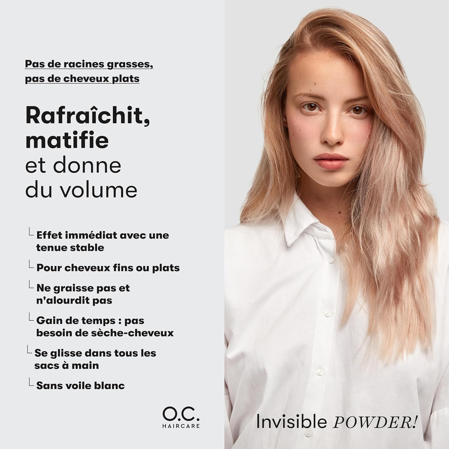 Poudre coiffante cheveux fins - effet mat, volume, 2x11g - tenue forte