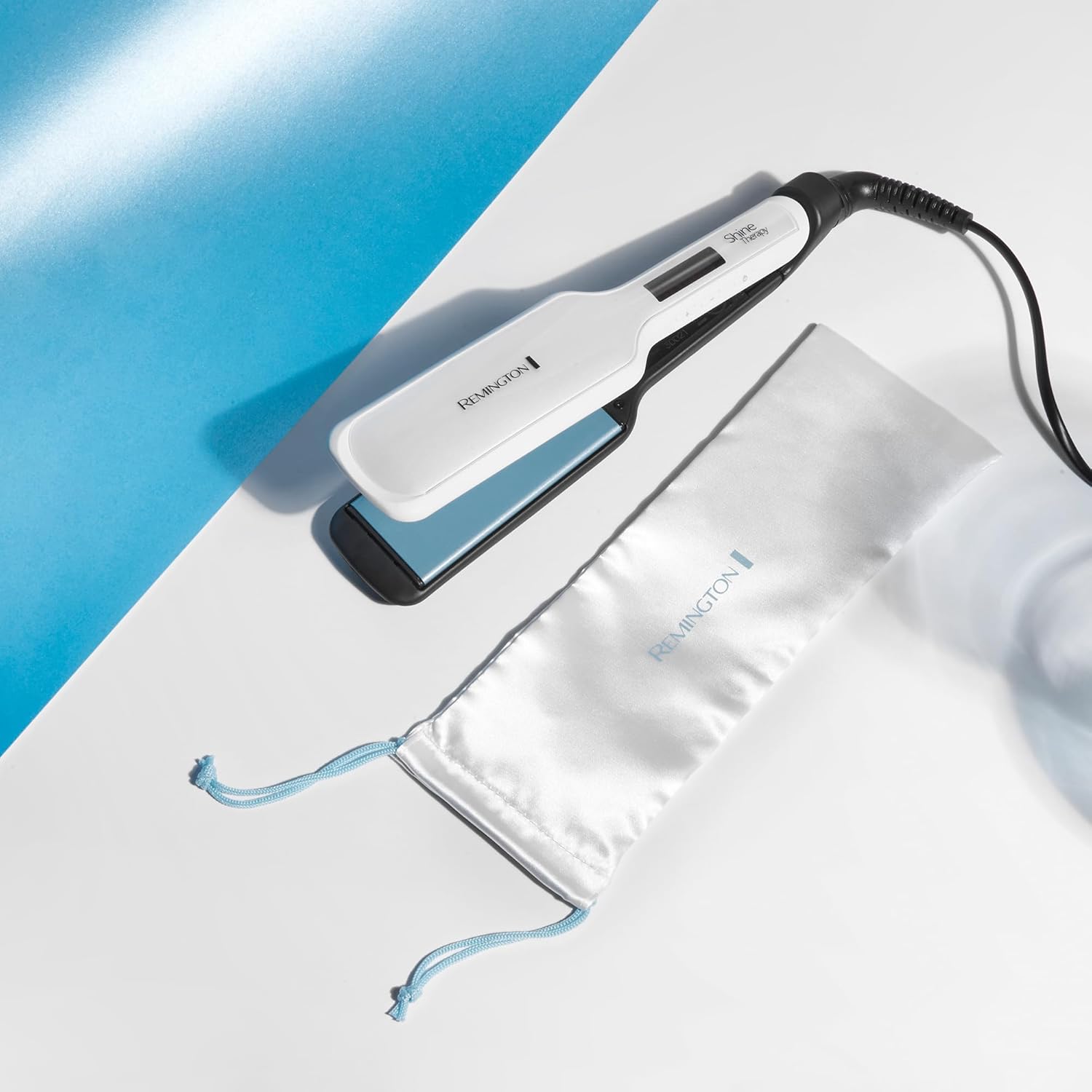 Remington - Lisseur Shine Therapy - plaques larges - céramique, soin argan & vitamine E, LCD, 150-230°C, S8550