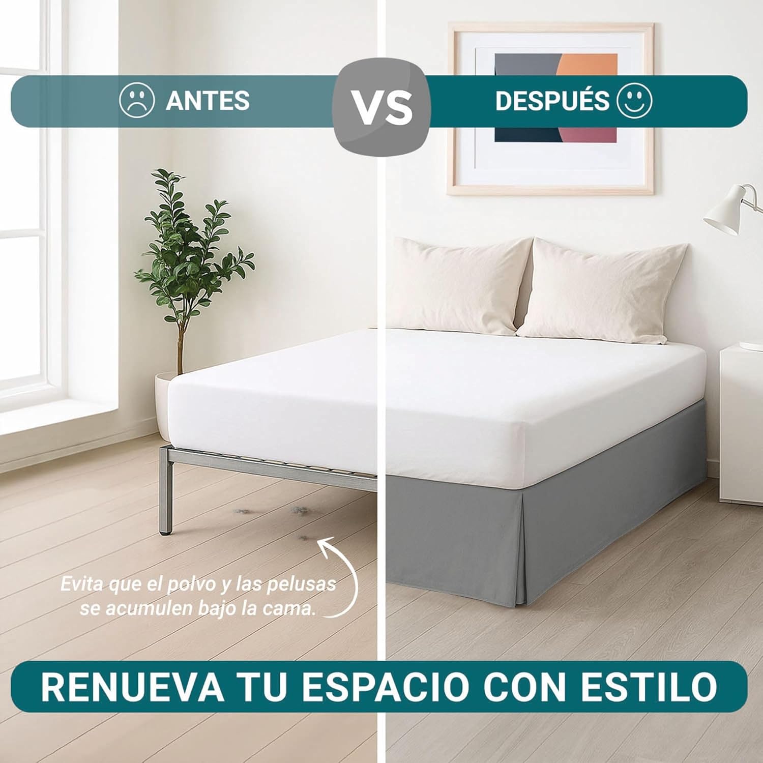 Housse de canapé - lit 160x190/200 cm - antidérapante, respirante, grise, fabrication Espagne