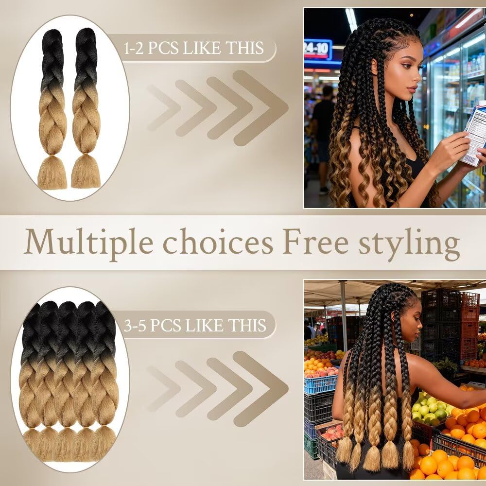 ShowJarlly - tresses jumbo ombrées 24