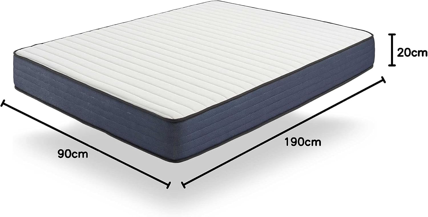 NATURALEX - PerfectSleep - 90x190 cm - mousse mémoire, latex, 7 zones, réversible