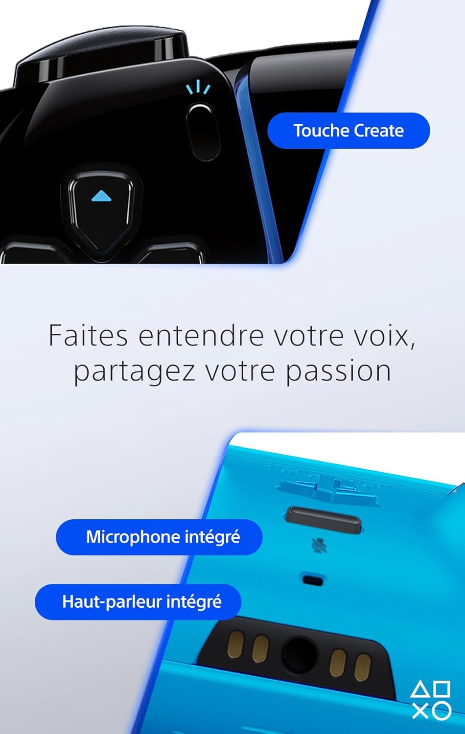 Sony - DualSense Hyperpop Rhythm Blue - Sans fil PS5/PC - Haptique, gâchettes adaptatives