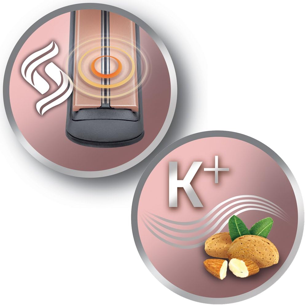 Remington - Lisseur Keratin Protect - céramique, capteur intelligent, écran LCD, soin kératine & huile d'amande - S8598