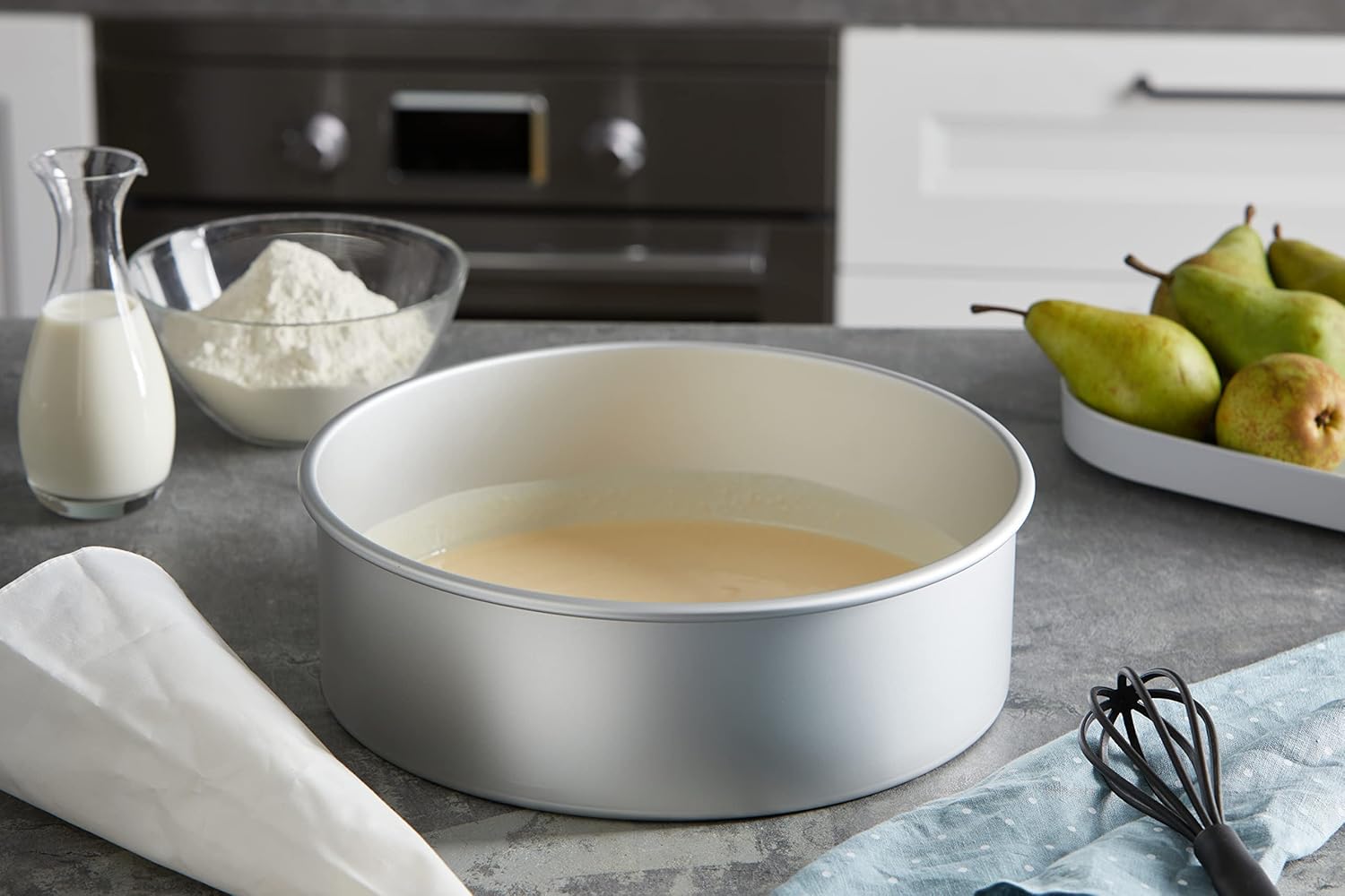 PME - Moule rond anodisé - 305x102 mm - Aluminium, argent