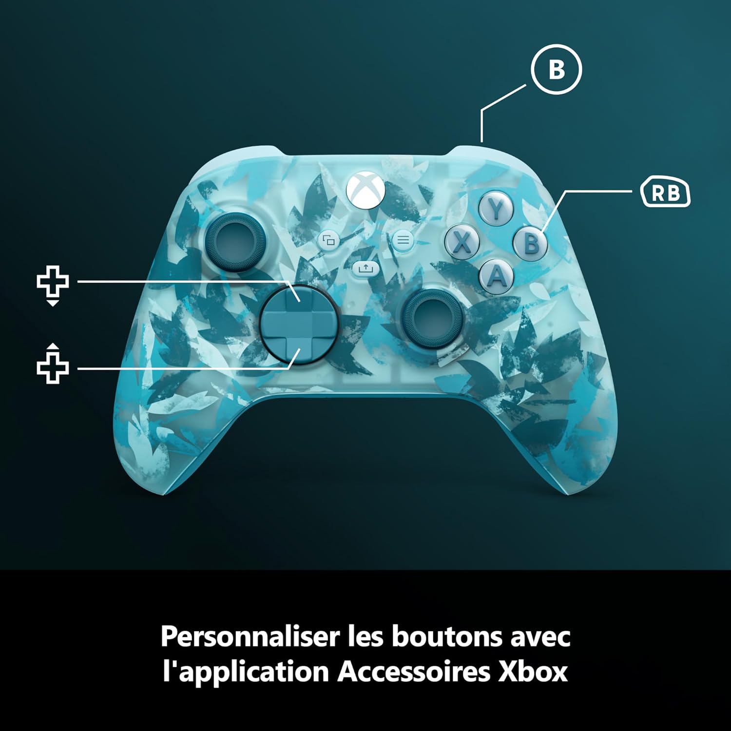 Xbox - Manette sans fil Ice Breaker Series X|S/One/PC - ergonomique - connectivité cloud