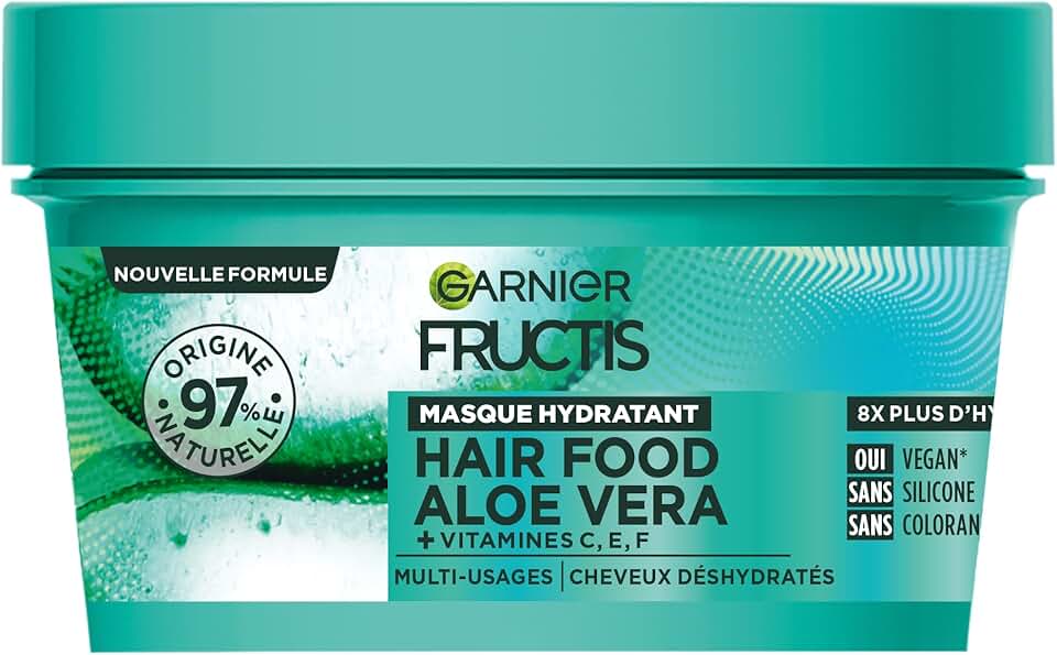 Garnier - Fructis Masque hydratant Aloe Vera 320ml - soin intensif hydratant