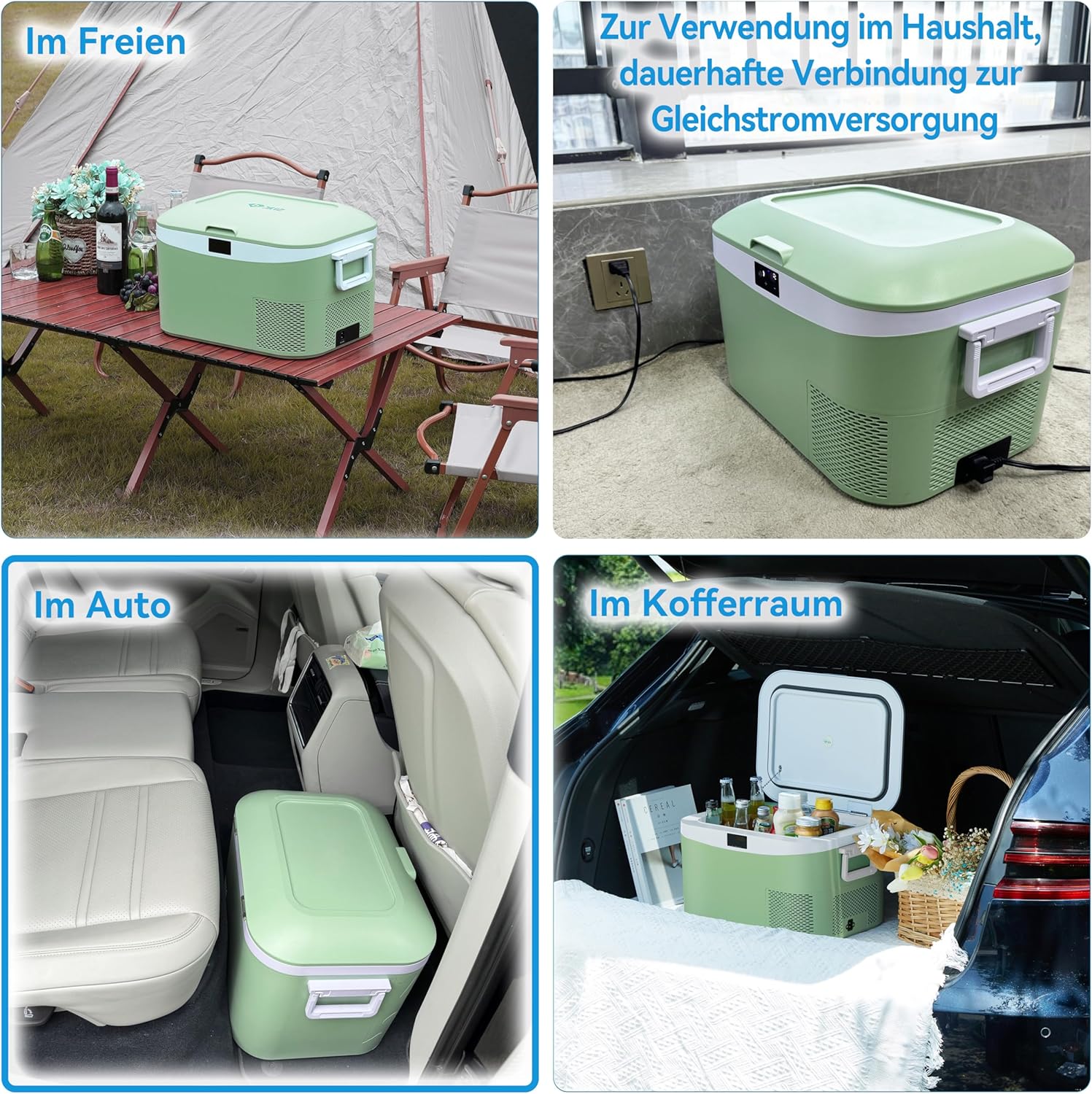 BINGI - compresseur glacière portable 12,8L, 12/24V CC, 230V AC