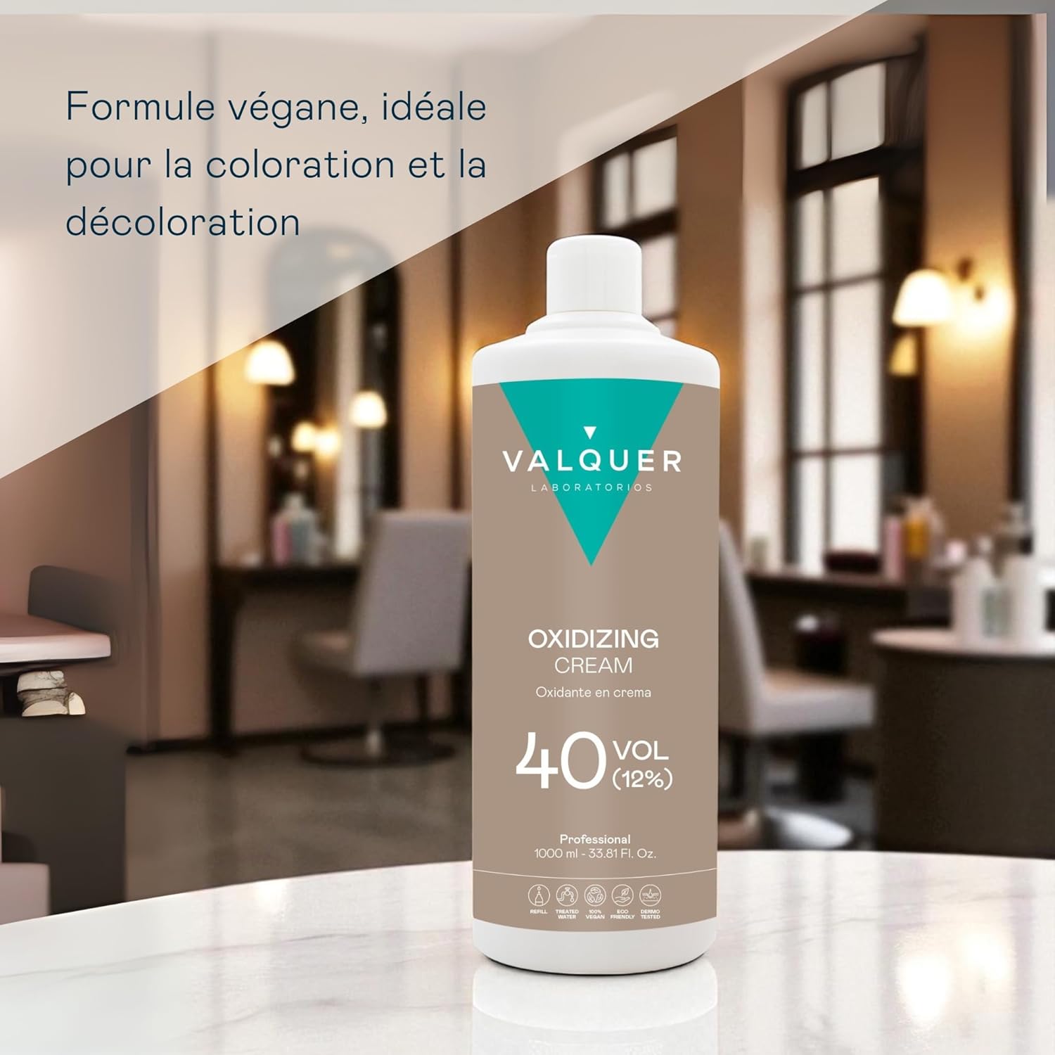 Valquer - Crème oxydante professionnelle - 1000 ml - 40 Volumes, 12%