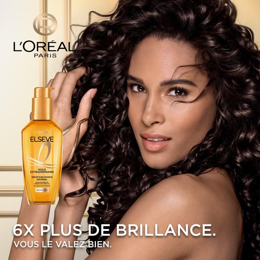 L'Oréal Paris - Elseve Huile Extraordinaire - 100ml - huiles marula & camélia, nourrissant, sans rinçage