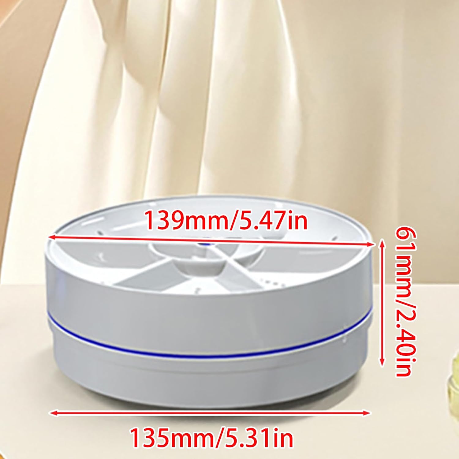 Gadget de nettoyage portable - lave-vaisselle électrique compact ABS - idéal fruits/légumes - petit format