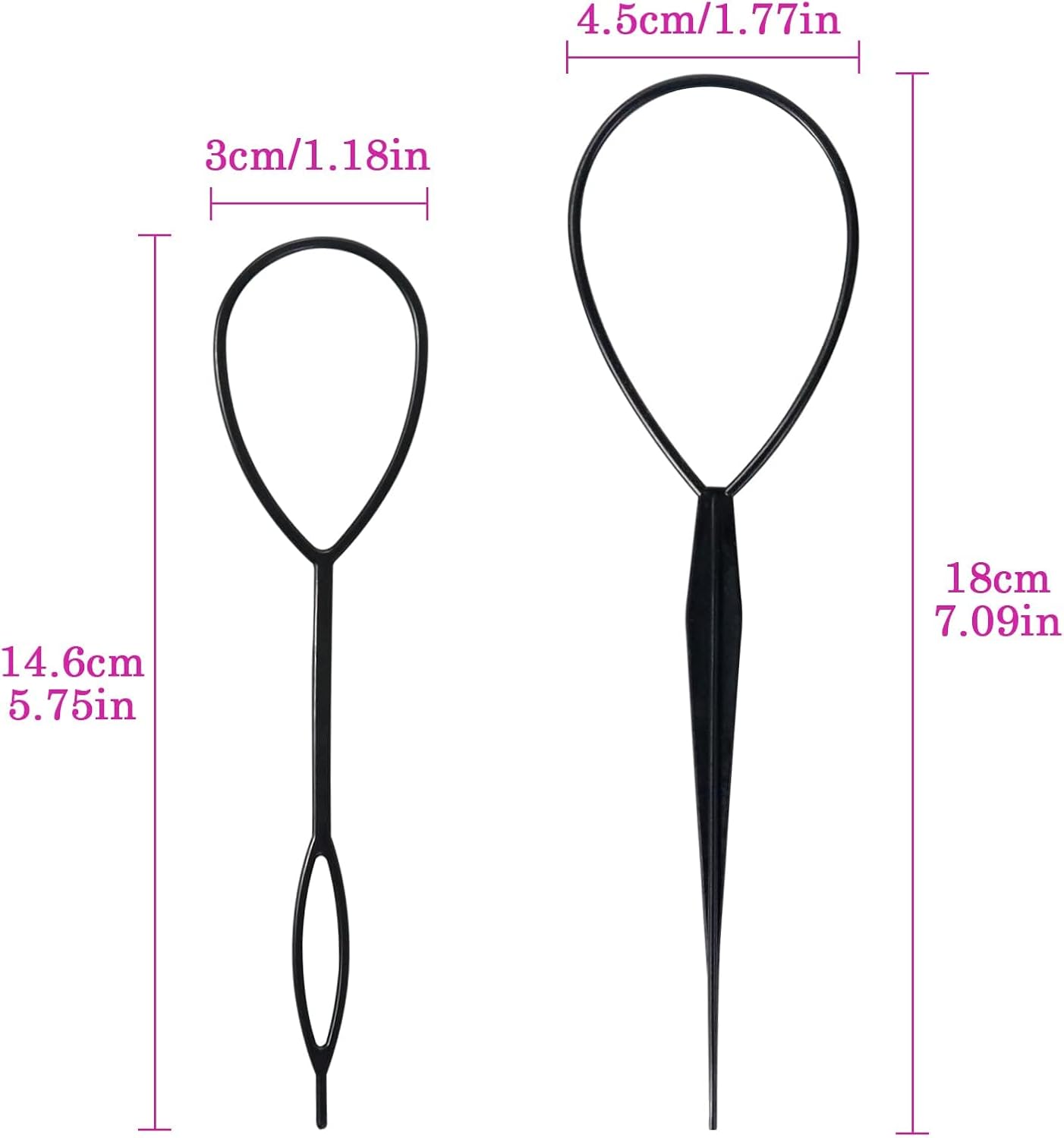 Outil de coiffure - tresse cheveux - 2pcs - simple, élégant, débutants