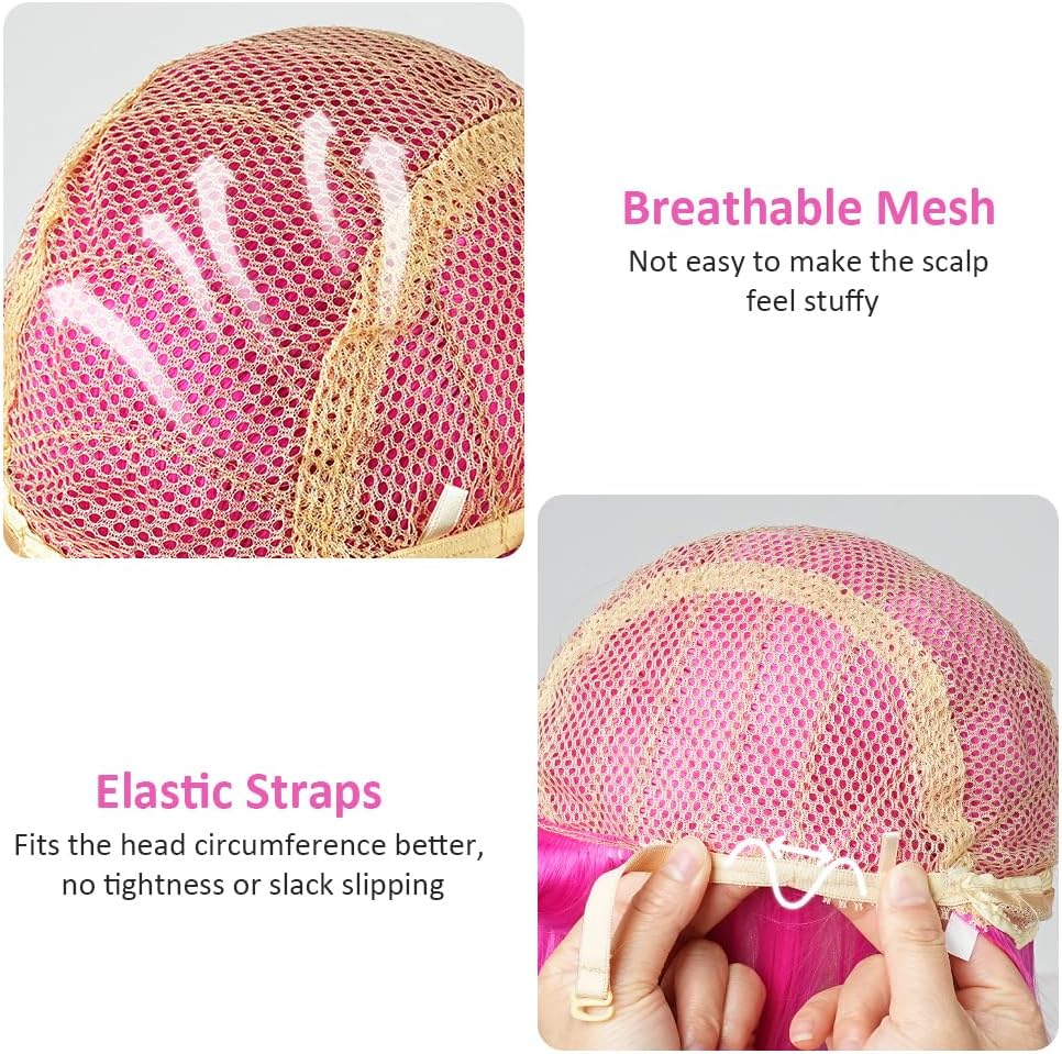 Perruque cosplay - longue tresse violette - perruque anime, fête, Halloween