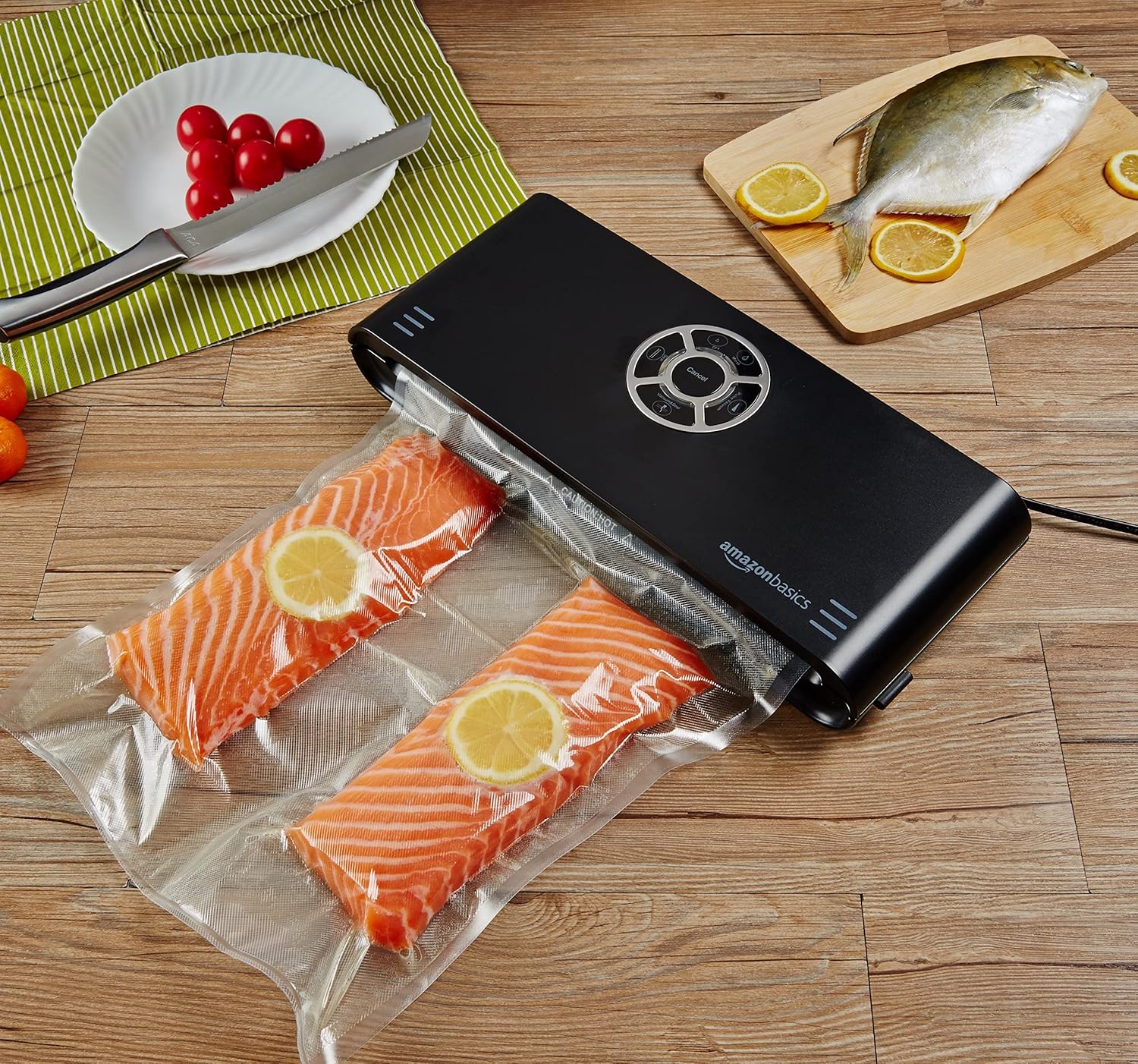 Amazon Basics - rouleaux réutilisables - 28x500cm - lot de 2, compatibles sous vide