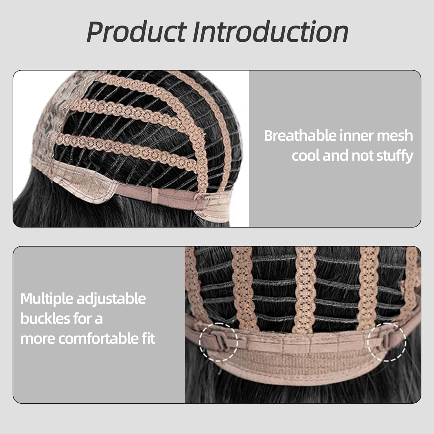 Perruque femme noire - carré court 35 cm - synthétique, bonnet ajustable