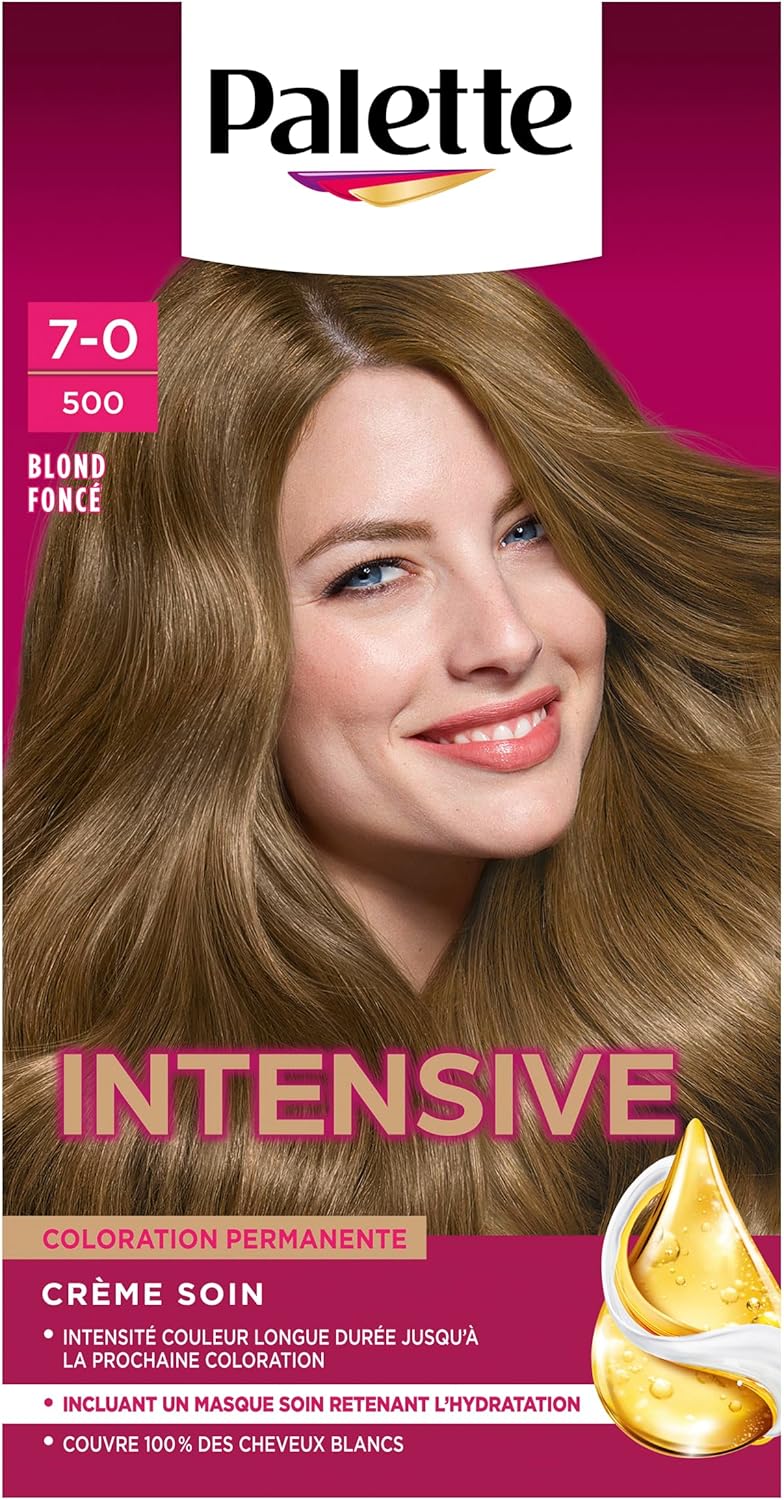 Palette - Intensive Coloration Permanente Cheveux, 8 sem, Blond Foncé 500