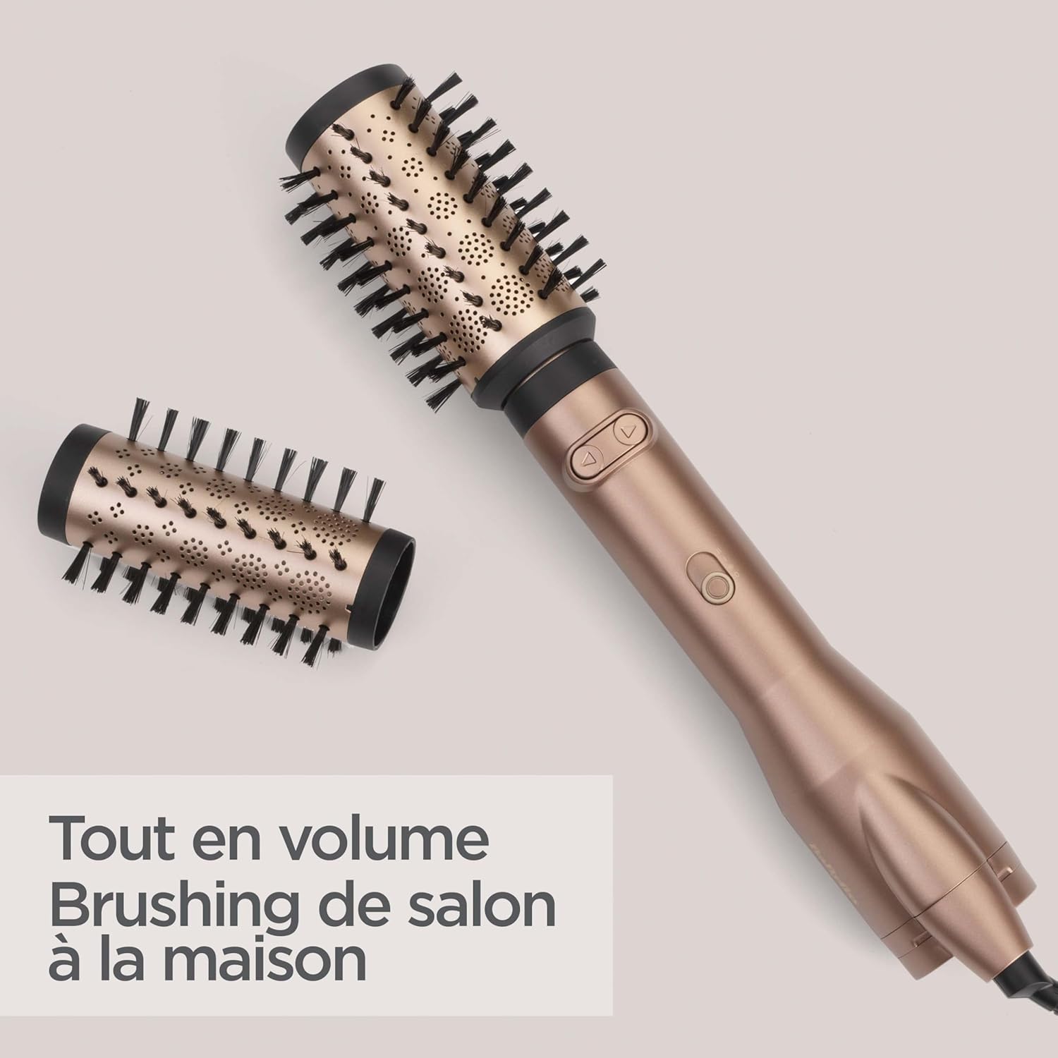 BaByliss - Brosse soufflante Dual 50/40mm, ionique, 2 vitesses, AS952E