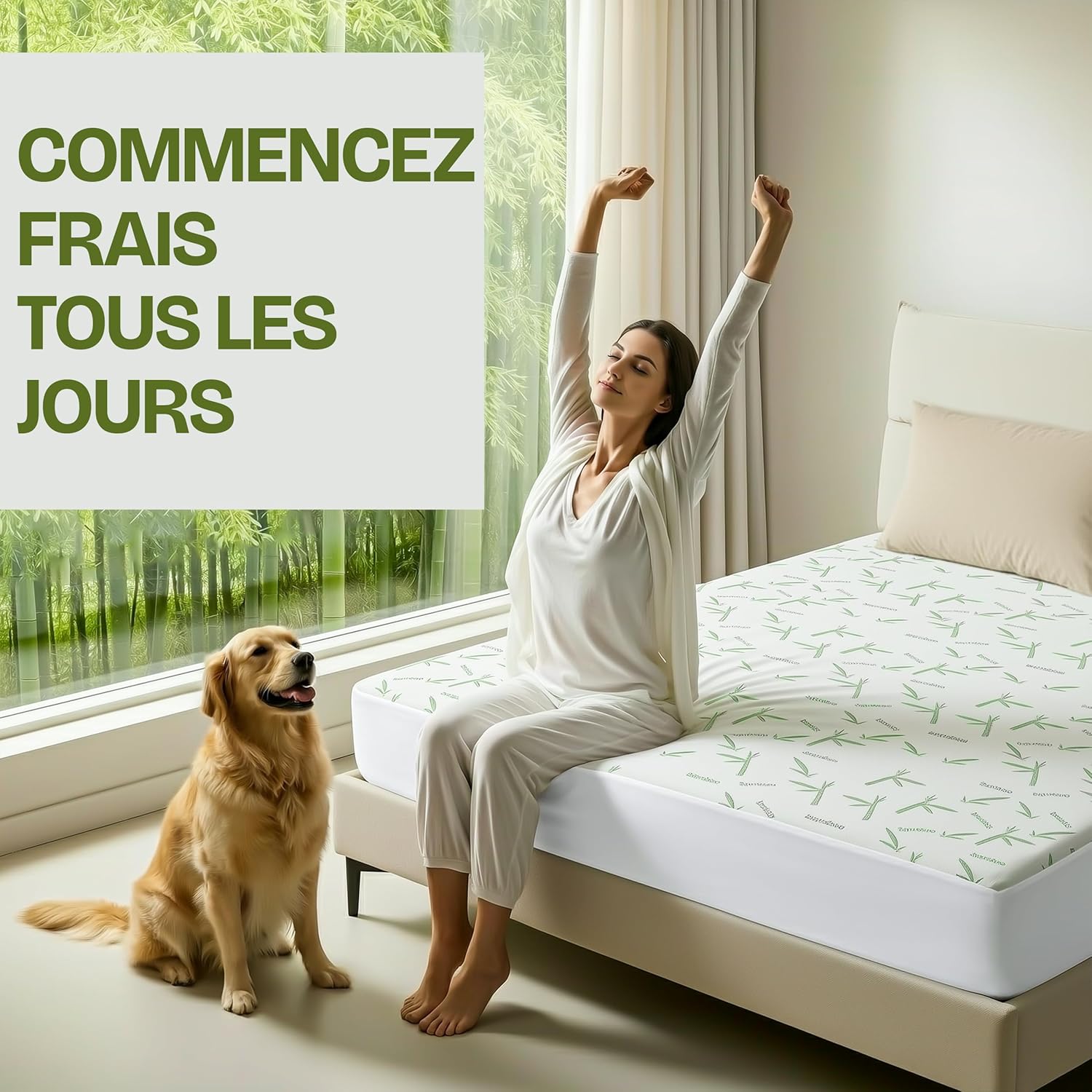 Utopia Bedding - Protège-matelas Premium - 90x200x30 cm - Imperméable, respirant, Oeko-Tex