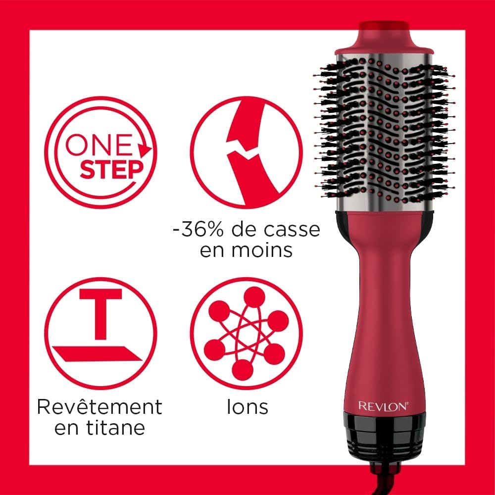 Revlon - Sèche-cheveux Salon One-Step Titane - Volume, adaptateur - RVDR5279UKE