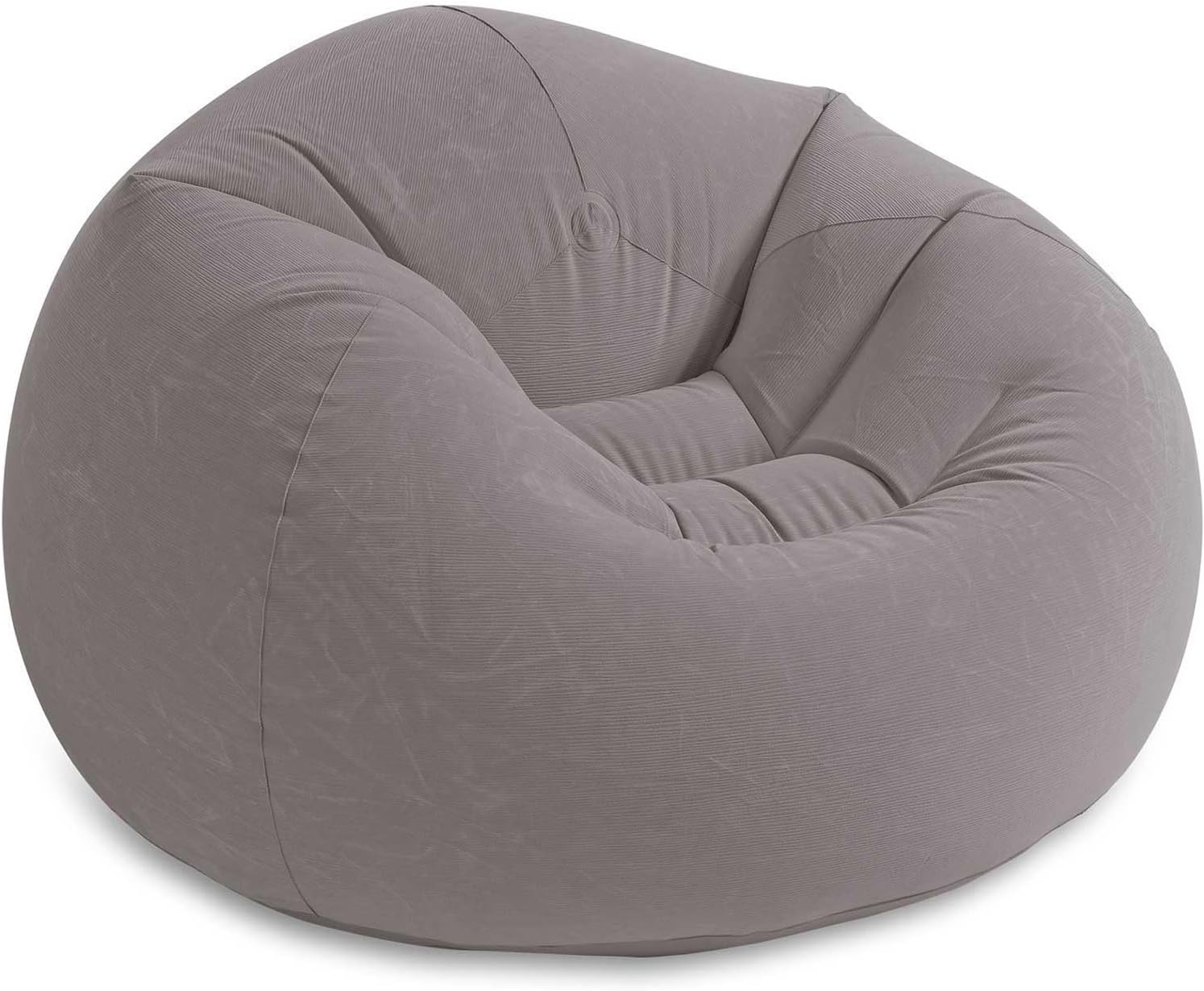 Intex - pouf gonflable beanless - 107x104x69cm - gris - 68579NP