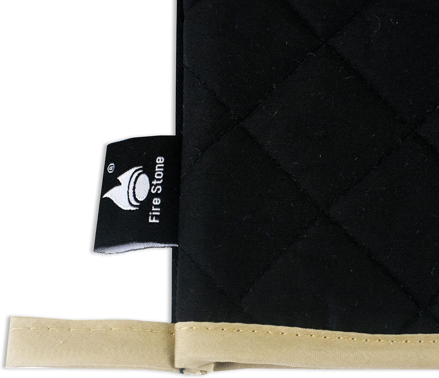 Fire Stone - Gants de cuisine noirs - 1 paire - Résistants 250°C, certifiés UE