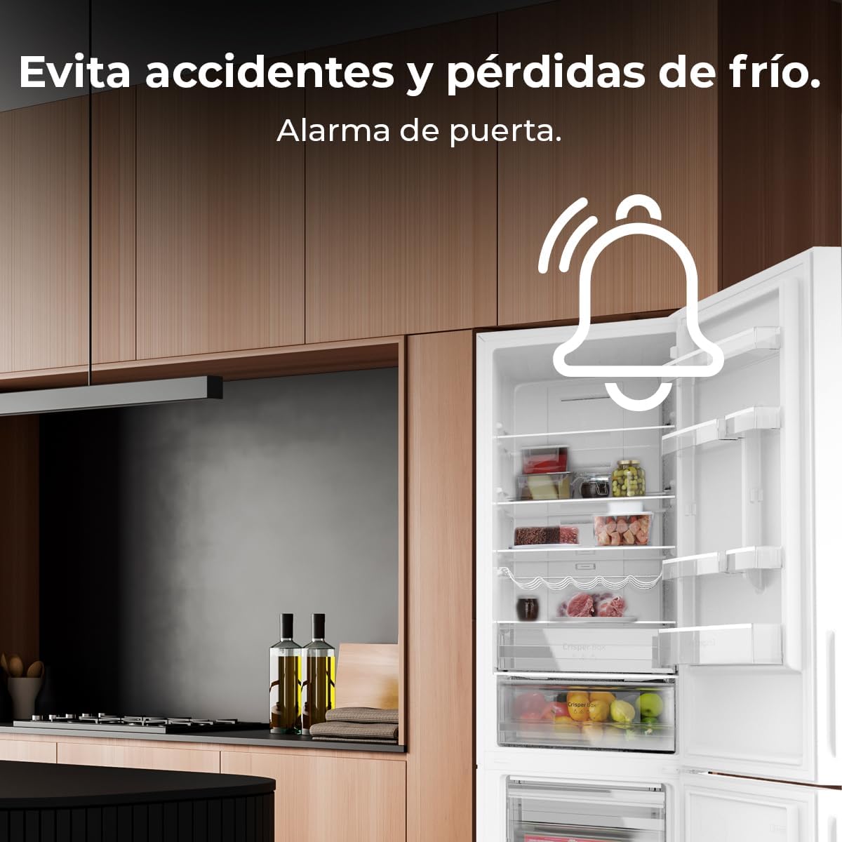 Cecotec - Bolero CoolMarket Combi 356 - 200x60 cm - verre, No Frost, faible conso - 356 White Glass D.