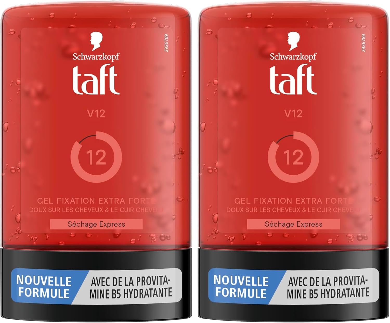 Schwarzkopf - gel coiffant V12 - 250 ml - séchage rapide, fixation extra forte, provitamine B5