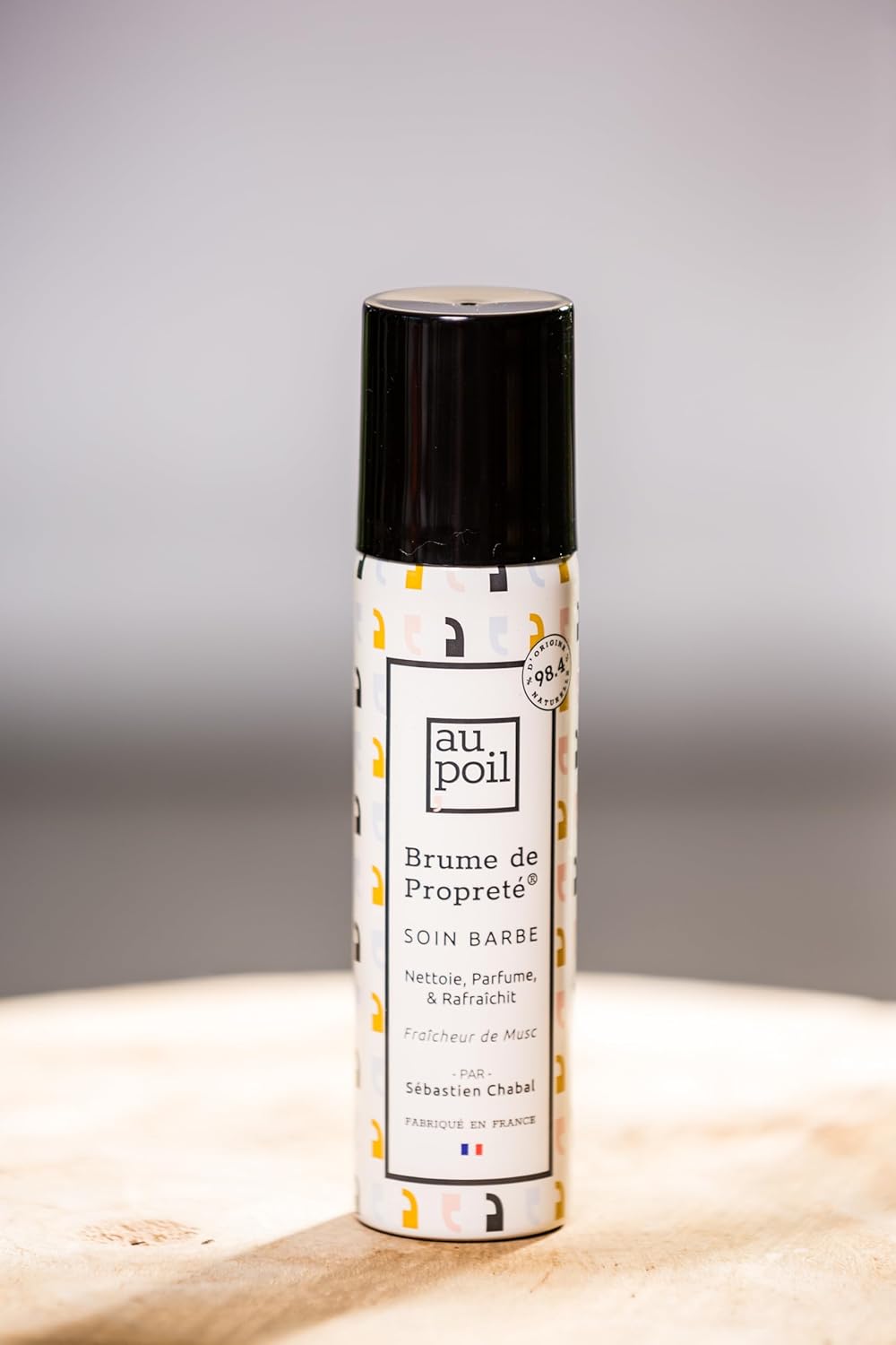 Au Poil - Brume Propreté Musc - barbe/cheveux - Fraîcheur, Sébastien Chabal
