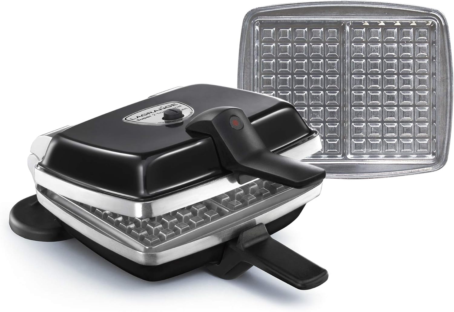 LAGRANGE - Super2 Traditionnel - 1000W - gaufrier réversible, plaques amovibles, fabriqué France - 039121