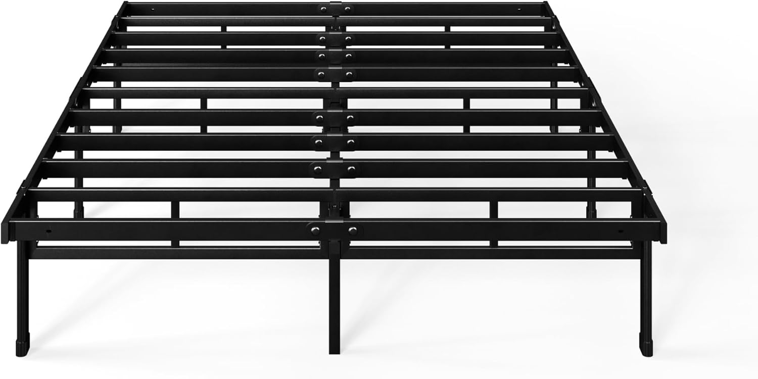 Zinus - Justin - 140x190 cm - lit métal avec rangement 36 cm