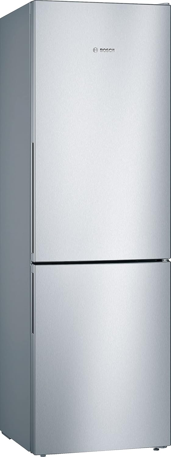 Bosch - réfrigérateur congélateur Série 4 - 186x60cm, 214L/94L, inox - KGV36VLEAS