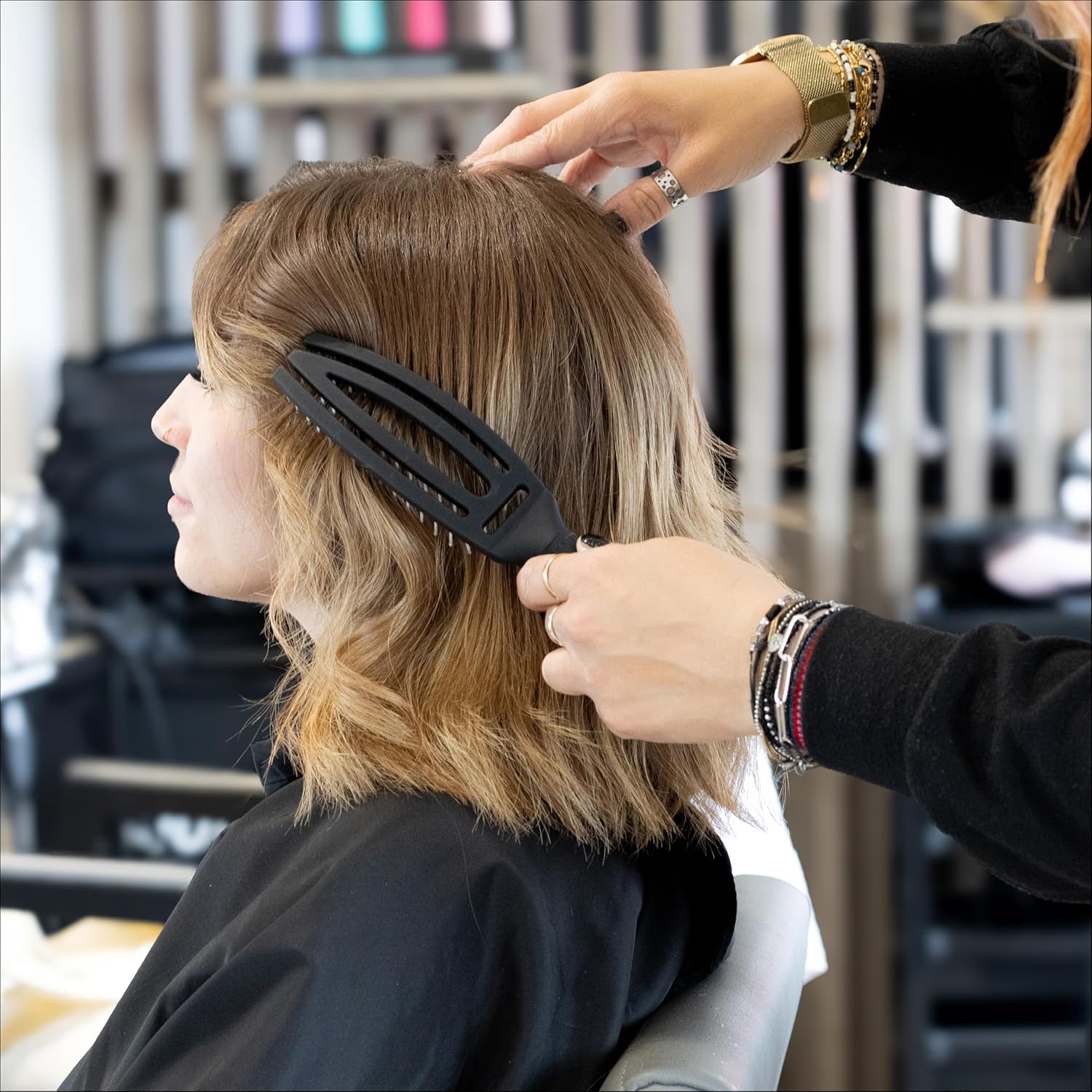 Olivia Garden - Fingerbrush Care Iconic - brosse démêlante, poils sanglier & nylon, brillance ultime