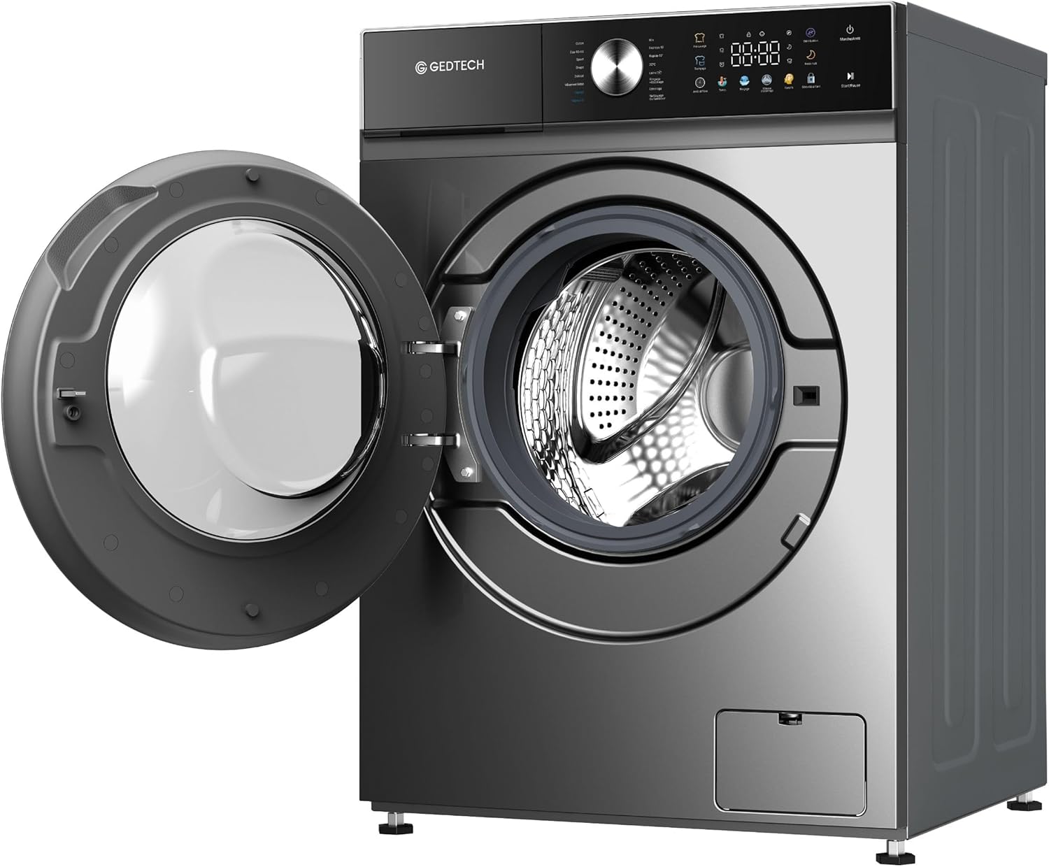 GEDTECH - Lave-linge frontal 8kg, 1400tr/mn, LED, éco, GLLPS81400DG