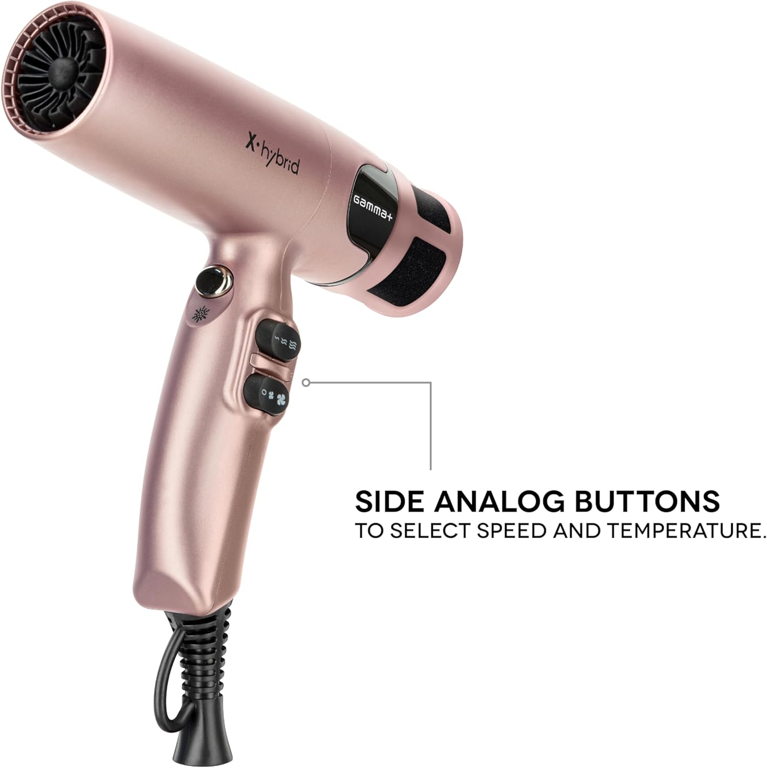 Gamma+ - X-Hybrid - 300g - sèche-cheveux ionique, moteur 100.000 Rpm