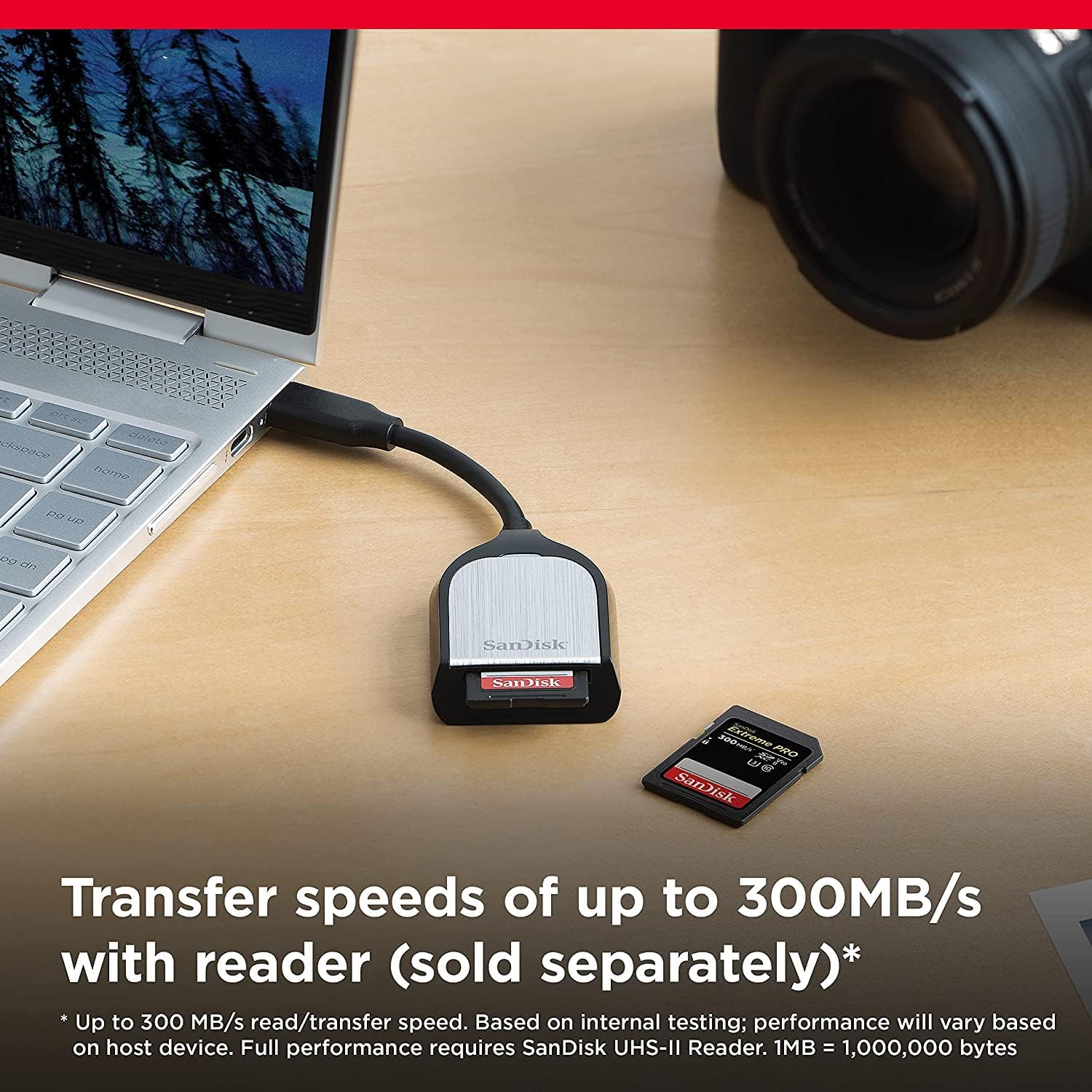 SanDisk - Extreme PRO SDXC 512 Go - 8K/4K vidéo, 300 Mo/s, V90