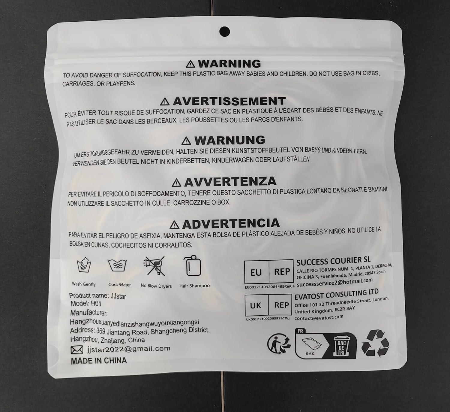 JJstar - Chignon Postiche Bouclé, élastique, cheveux naturels, blond