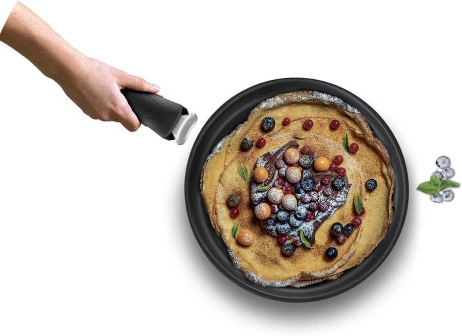 Tefal - Ingenio Eco Resist - poêle à crêpe 27cm, induction, fonte d'aluminium, antiadhésif, lave-vaisselle, L8581004