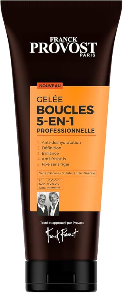 Franck Provost - Gelée Boucles 5-en-1 - 250ml - sans silicone, hydratante, définition 24h