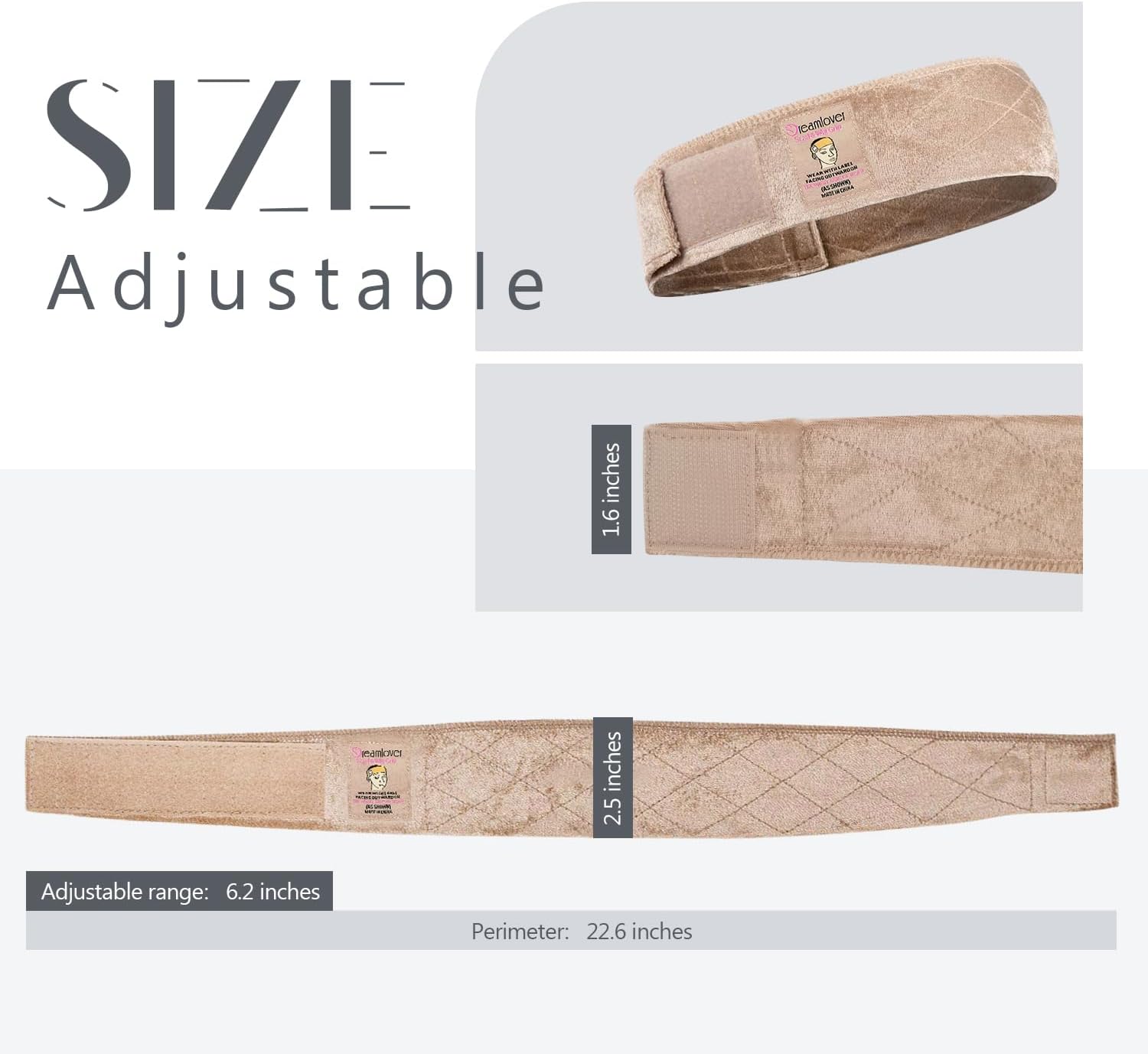 Dreamlover - Bandeaux de Perruque - 2 pièces - élastiques brun clair