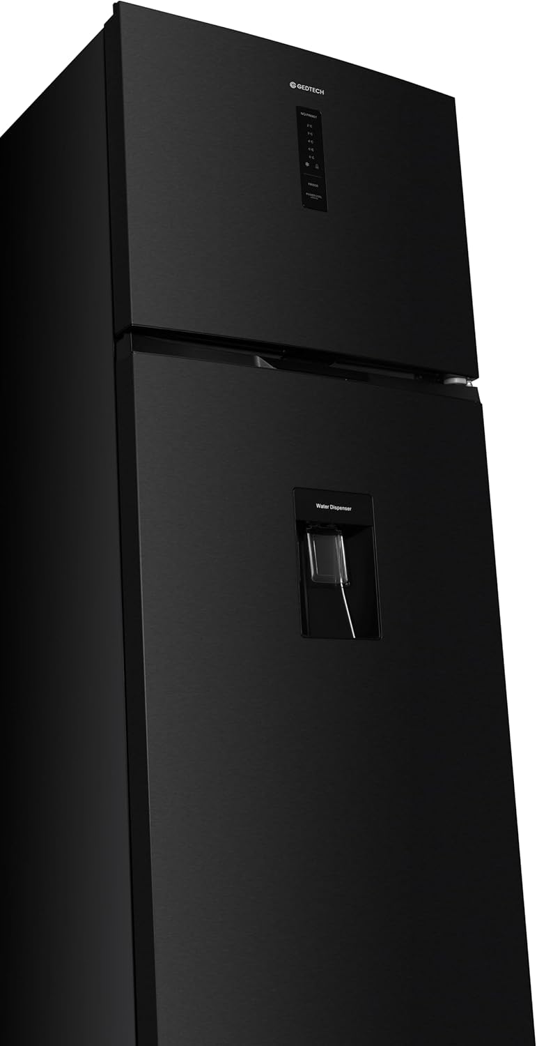 GEDTECH - Réfrigérateur combiné 415L, inox foncé, No Frost, distributeur d'eau - GDP415NFDX