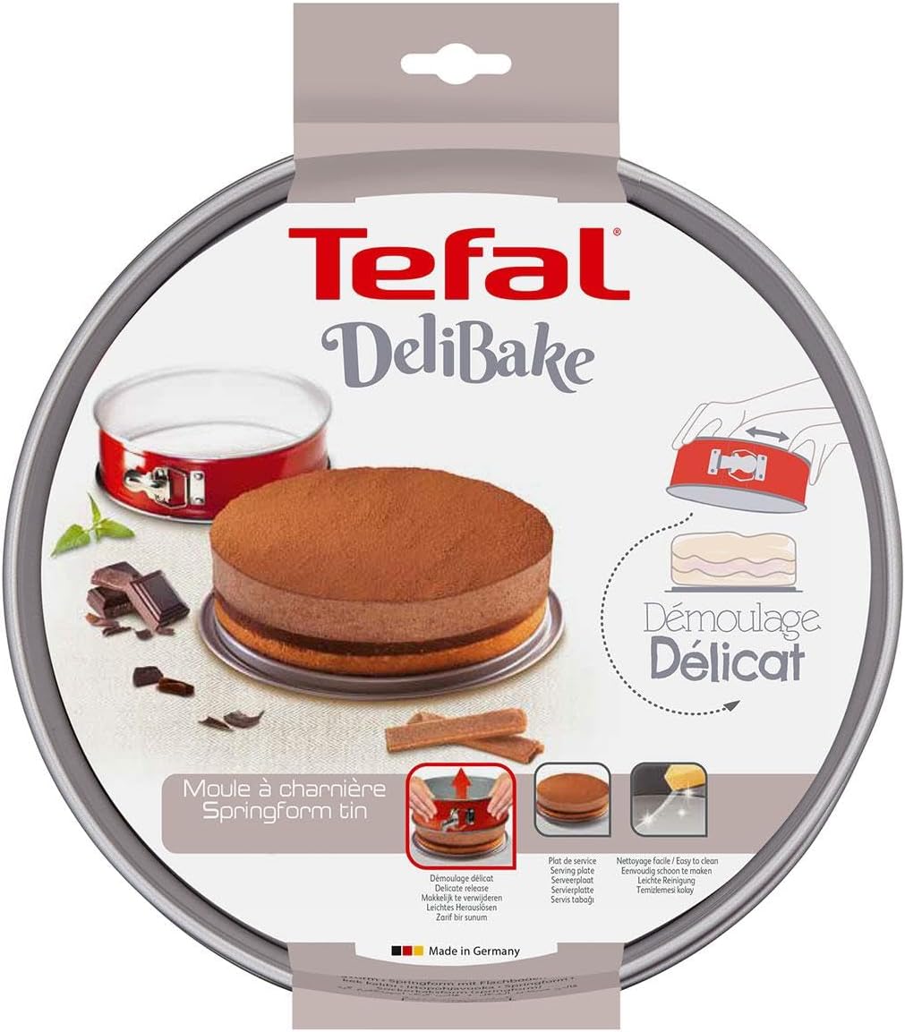 Tefal - Delibake moule à charnière 19 cm acier rouge carbone J1641114