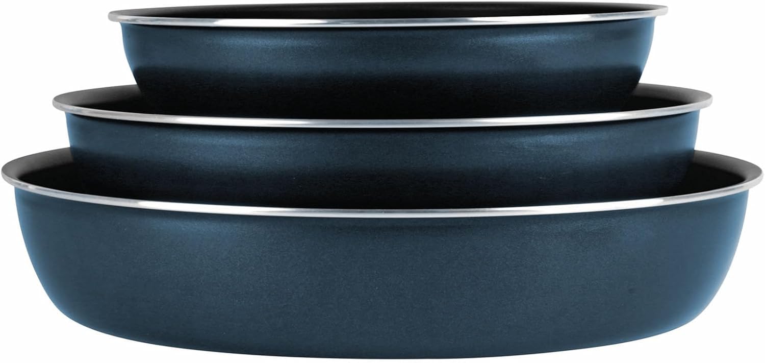 Sitram - Sitramovible - 3 poêles 20/24/28 cm - Aluminium, antiadhésif, manche amovible - 714253