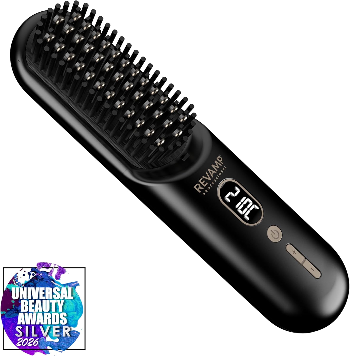 REVAMP - Straight & Go - Brosse lissante, ionique, USB-C, 60min