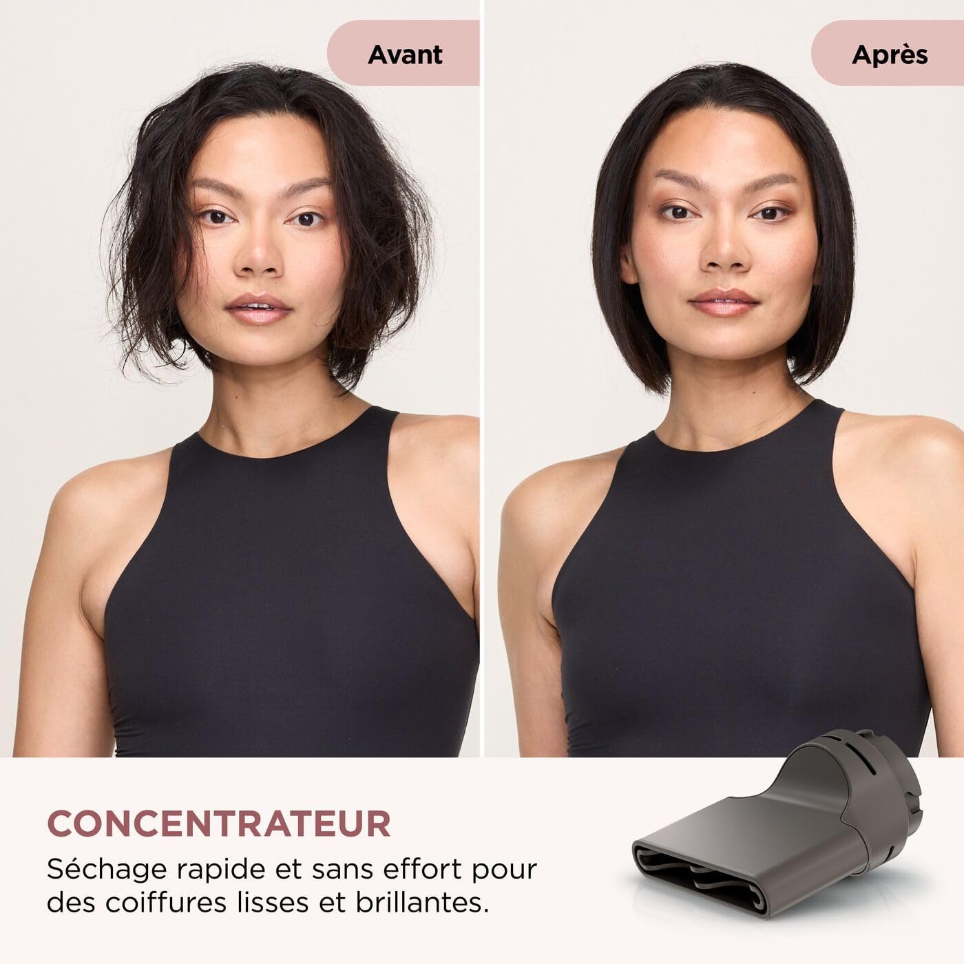 Shark - sèche-cheveux SpeedStyle Pro Flex, léger, ionique, pliable, 4 embouts, tous types de cheveux, HD542EU