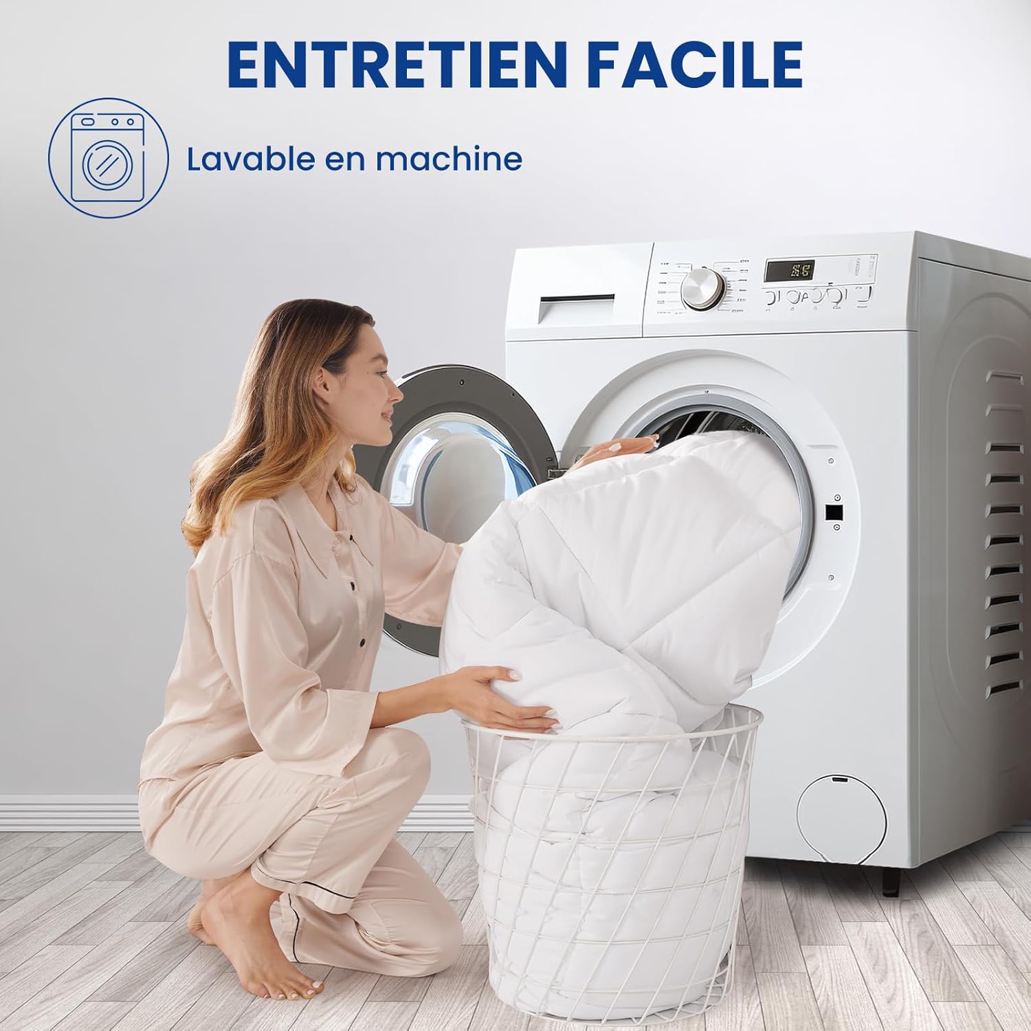 Surmatelas - Microfibre classique - 180x200 cm - Oeko-TEX®, épais, lavable, poche 25 cm